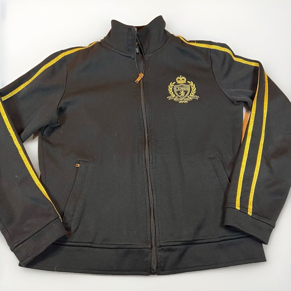 Ralph Lauren Logo‎ Crest Zip Jacket Women’s Size PP Activewear